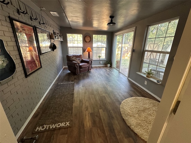 entryway featuring dark hardwood / wood-style floors