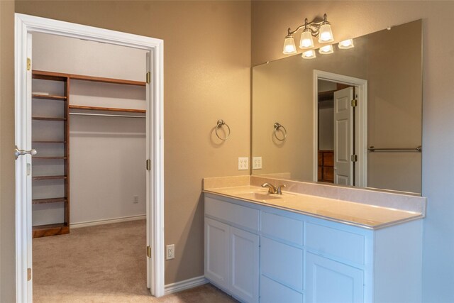 bathroom featuring vanity