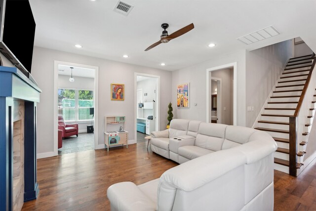 foyer featuring hardwood / wood-style flooring