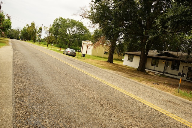 view of road