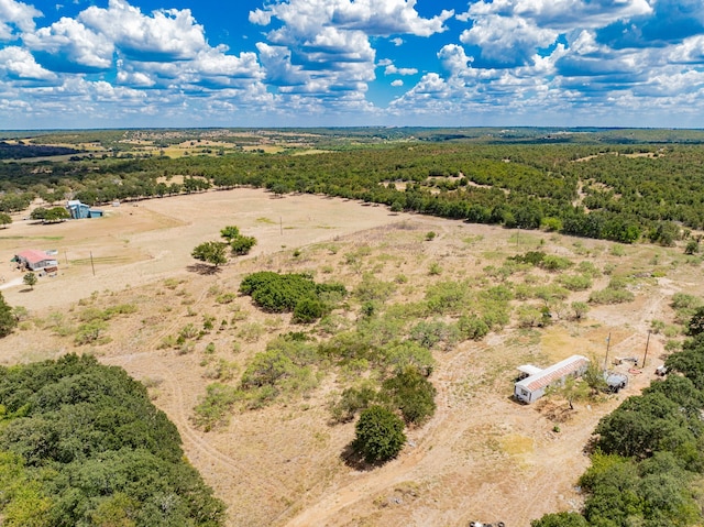 bird's eye view with a rural view