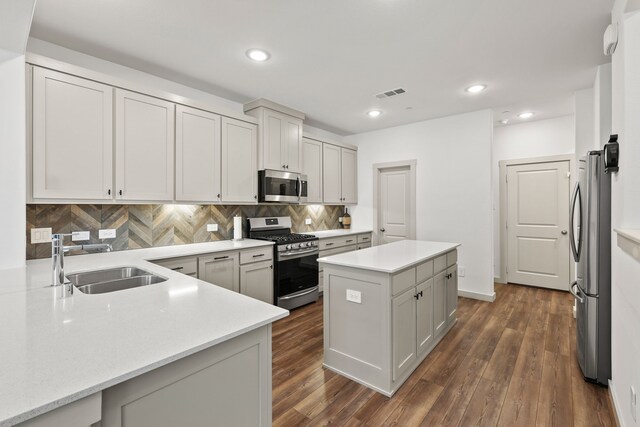 dining space with dark wood-type flooring