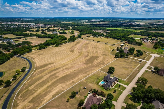 aerial view with a rural view