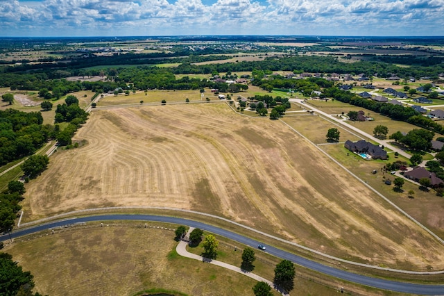 aerial view featuring a rural view