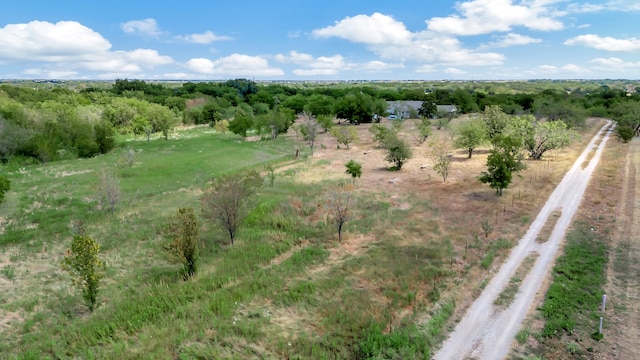 aerial view with a rural view