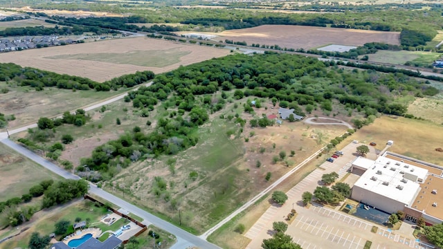 aerial view featuring a rural view