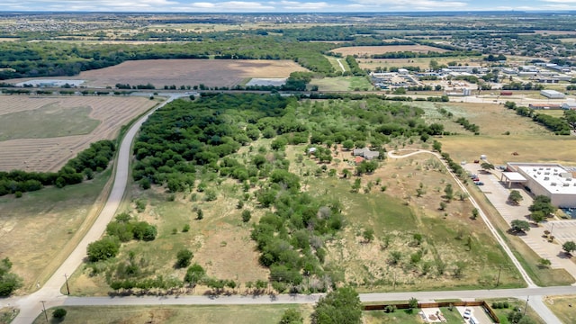 aerial view featuring a rural view