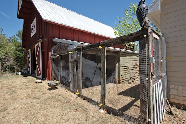 view of horse barn