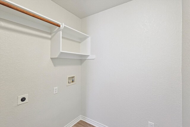 laundry area featuring washer hookup and hookup for an electric dryer