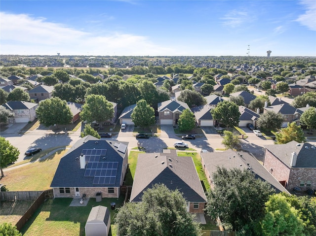 drone / aerial view with a residential view