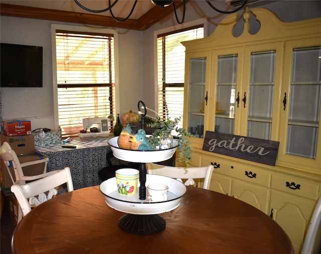 dining room featuring plenty of natural light