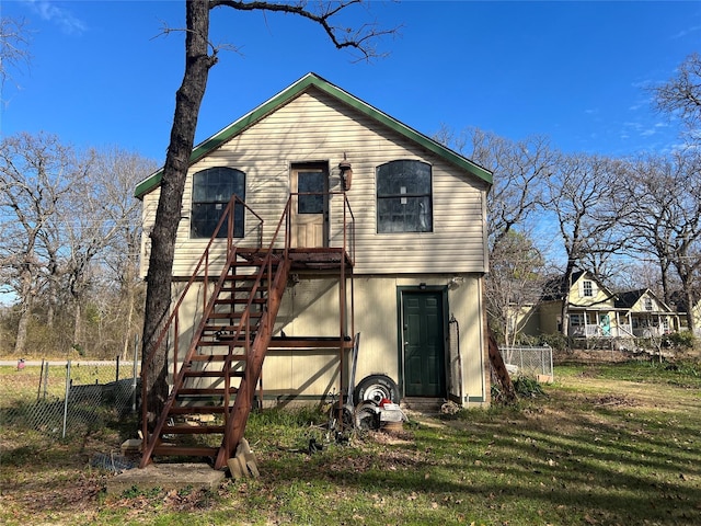 view of back of property