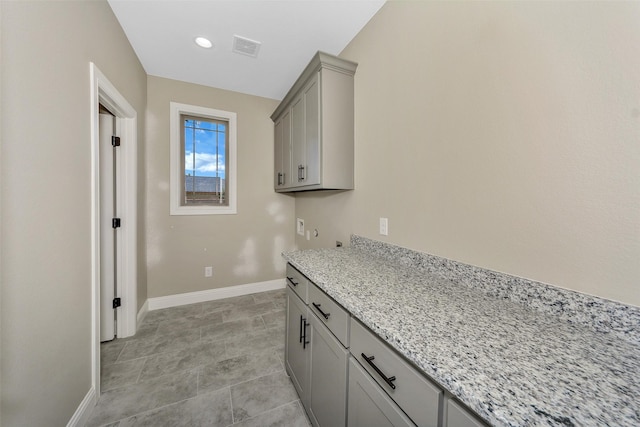 3037 Sunrise Trl, Weatherford, TX 76088 - washroom with visible vents, recessed lighting, baseboards, and washer hookup