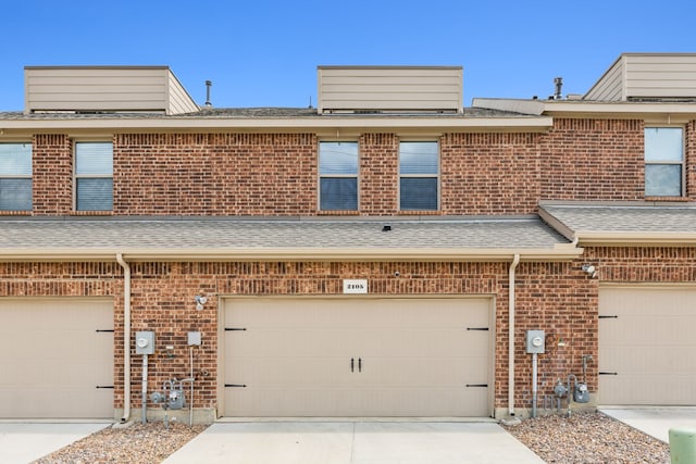 view of property with a garage