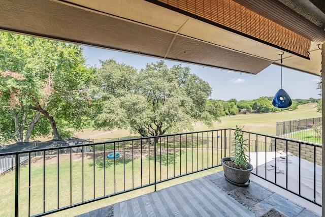 view of balcony