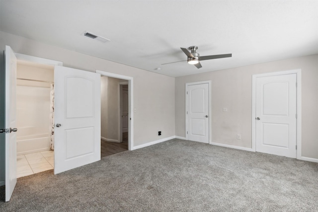 3018 Scorpio Dr, Granbury, TX 76049 - unfurnished bedroom with carpet flooring, baseboards, and a ceiling fan