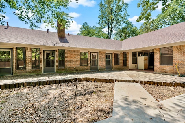 exterior space featuring a deck