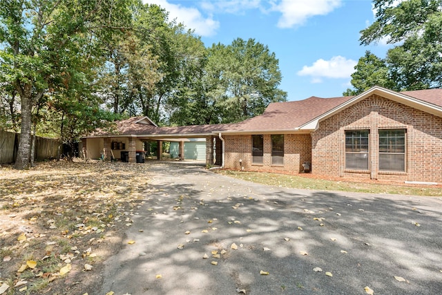 view of ranch-style house