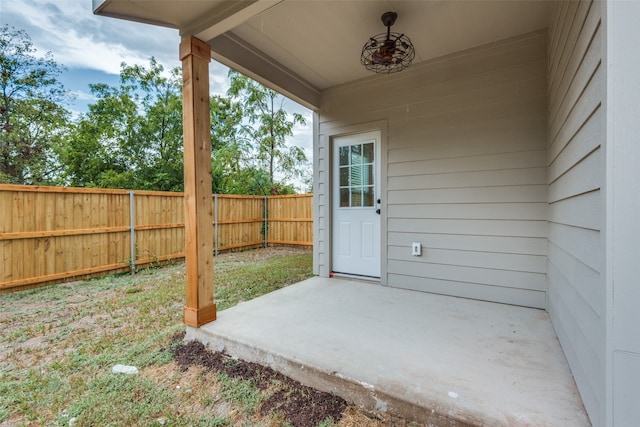 exterior space with a patio