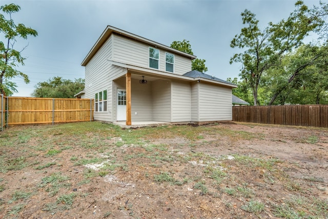 view of rear view of property