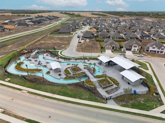 drone / aerial view featuring a residential view