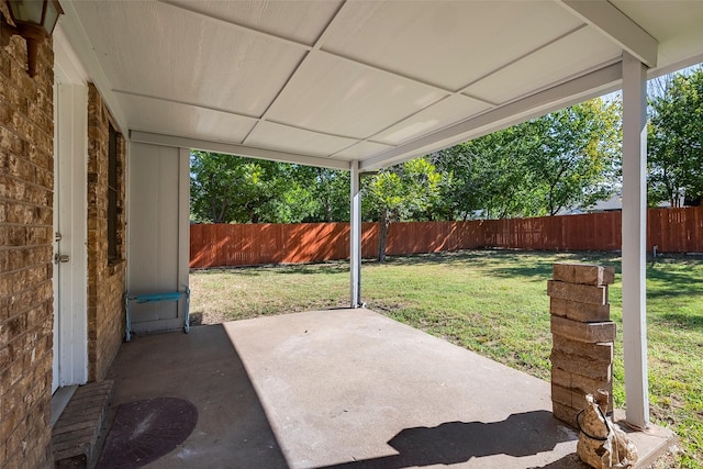 view of patio / terrace with a fenced backyard