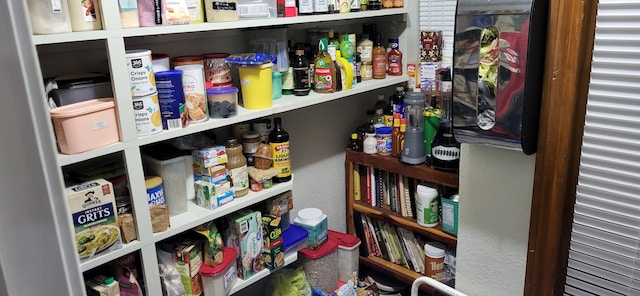 view of pantry