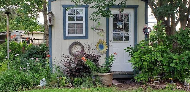 view of outbuilding