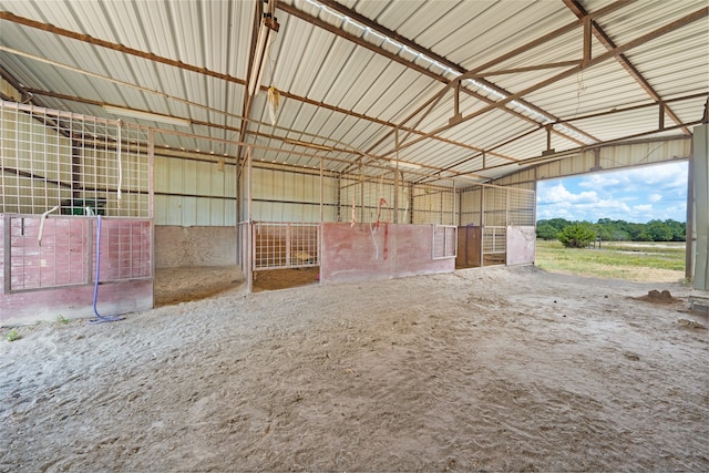 view of horse barn