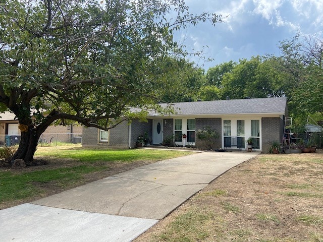 view of ranch-style home