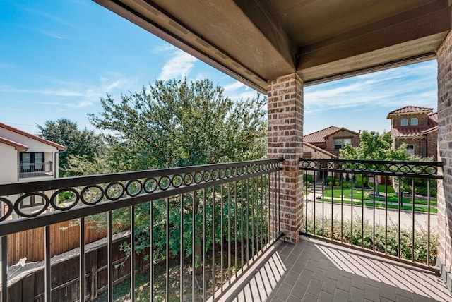 view of balcony