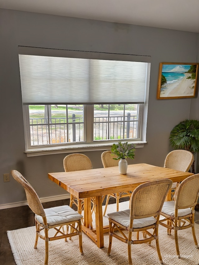 dining room with a healthy amount of sunlight