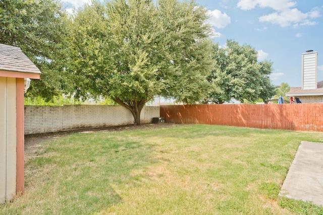 7525 Juliet Ln, Fort Worth, TX 76137 - view of yard with a fenced backyard