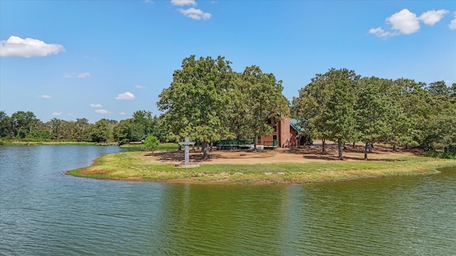 view of water feature