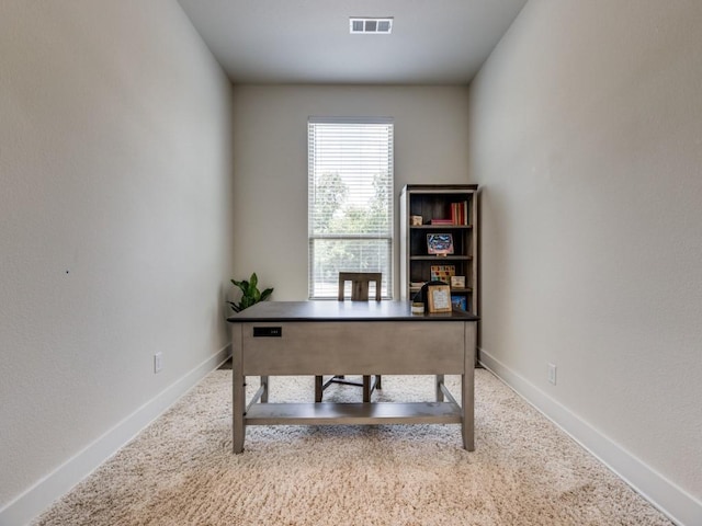 office space with carpet