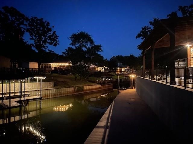 view of dock