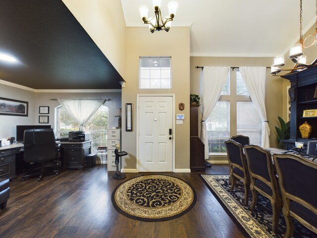 dining area featuring ceiling fan and dark hardwood / wood-style flooring