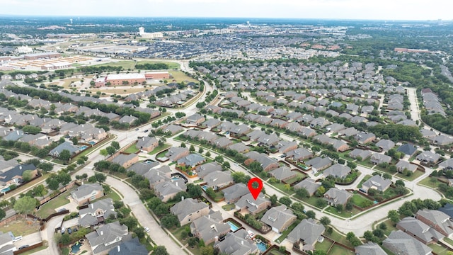 birds eye view of property featuring a residential view