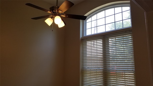 details featuring ceiling fan