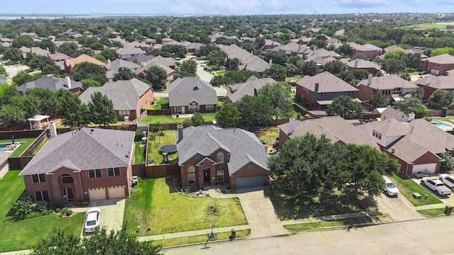 drone / aerial view featuring a residential view