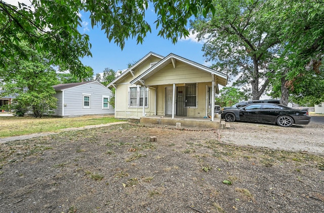 bungalow featuring a porch