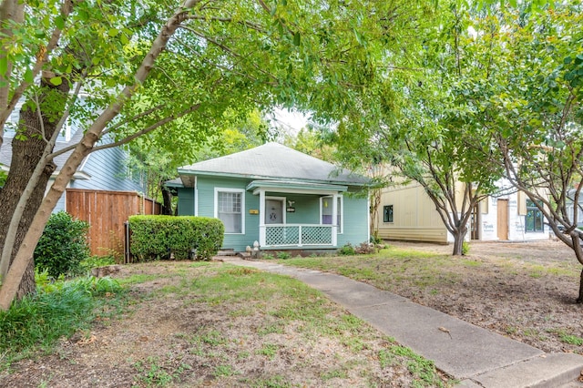 bungalow-style home featuring covered porch