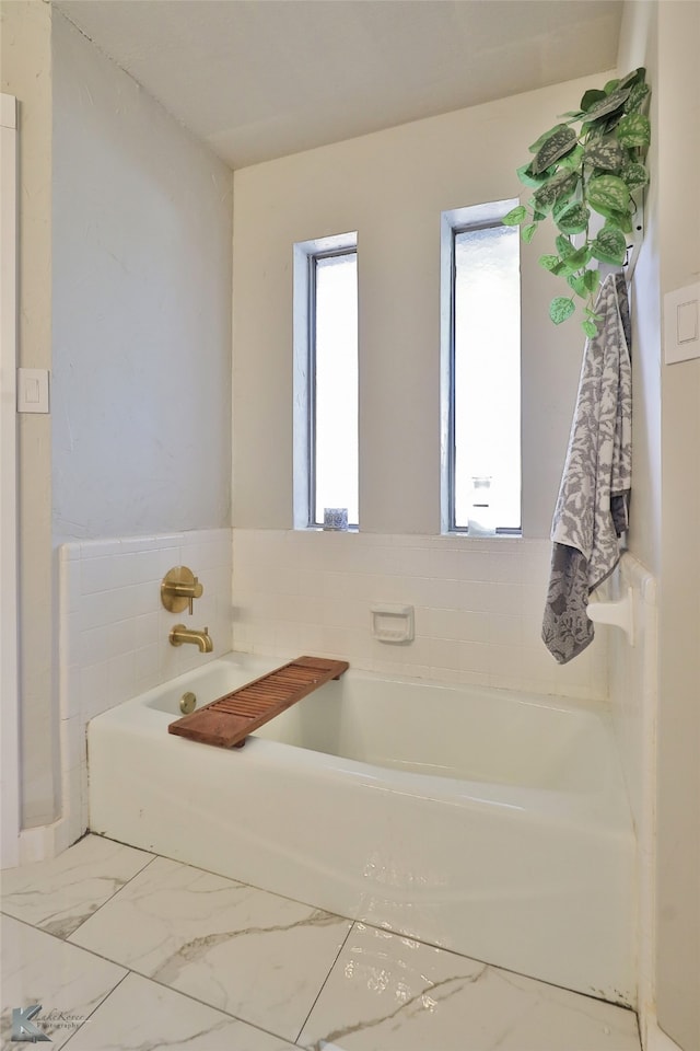 bathroom with a bathtub