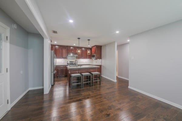 dining room featuring dark hardwood / wood-style floors