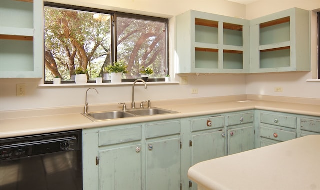 kitchen with dishwasher and sink