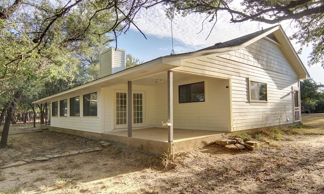 rear view of property with a patio