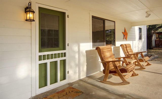 view of patio / terrace with a porch