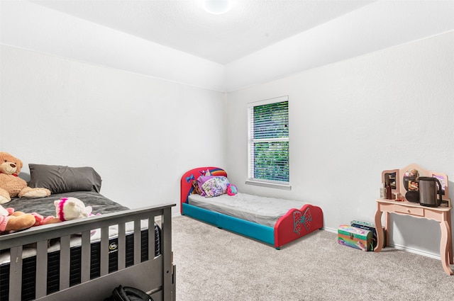 bedroom with carpet floors