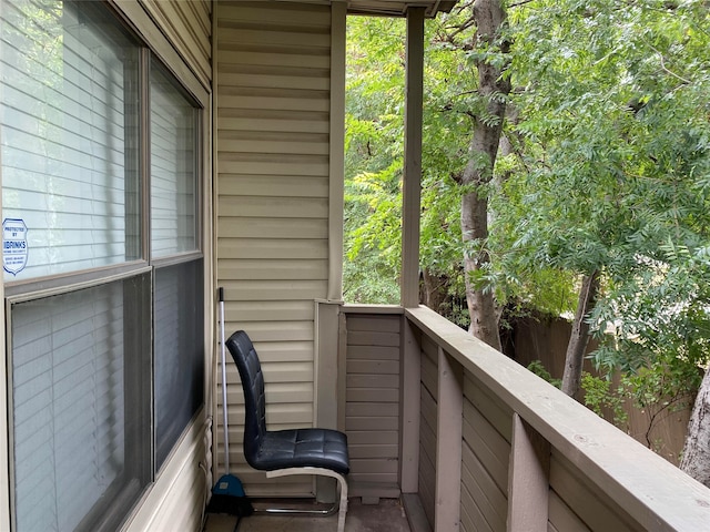 view of balcony