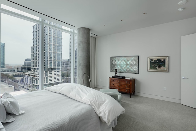 bedroom featuring carpet flooring